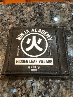 Nartuo Shippuden Ninja Academy Hidden Leaf Village Bifold Wallet.  Brand New Never Used . Smoke free home