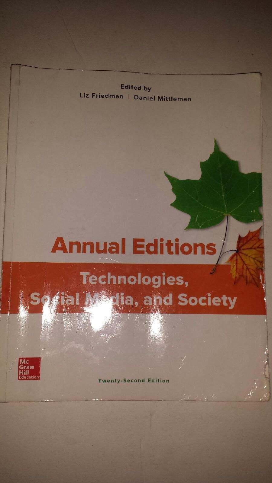 Annual Editions: Technologies, Social Media, & Society 22 e