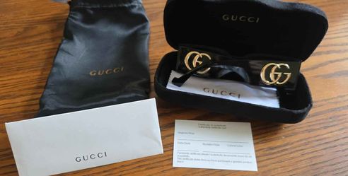 Gucci Geometric Acetate Rectangle Sunglasses