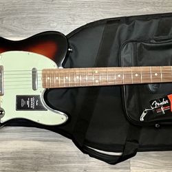 Fender Vintera 60’s Telecaster Bigsby 3 Color Sunburst With Gig Bag and Candy. 