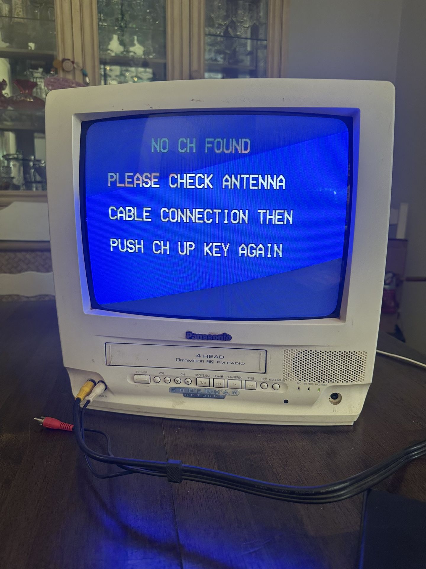 Retro Tv vCR Combo. Panasonic OmniVision. Gaming