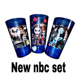 New nightmare before Christmas tumbler cup set