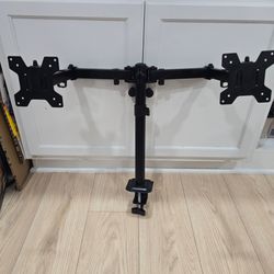 Dual Monitor Riser Stand with Clamp