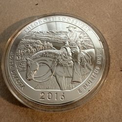 5oz  Pure Silver US Mint Theodore Rosevelt Coin 