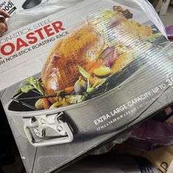Non Stick Steel Roaster With Rack 