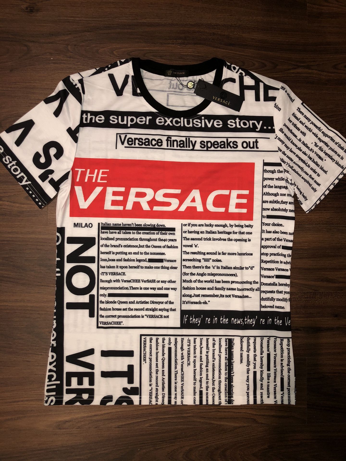 Versace Tabloid Men’s Luxury T Shirt