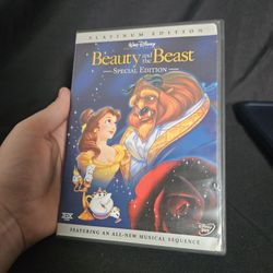 Beauty and the Beast (DVD, Disney, Platinum Edition, 1991)