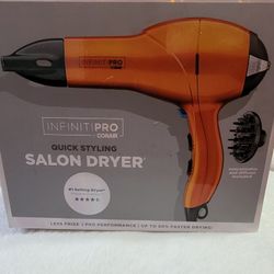 ⚡️INFINITIPRO by CONAIR Hair Dryer, 1875W Salon Performance Orange