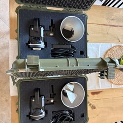 2x GVM P80S 80W COB LED Studio Lights + 2 Custom Apache Waterproof Cases