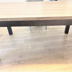 Dining Table With 4 Off White Chairs