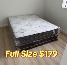 NEW Mattress Full Size With Box Spring // Offer  🚚