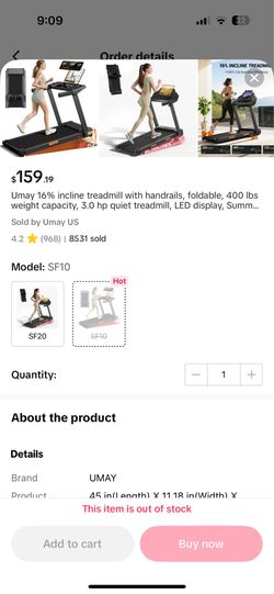 Incline treadmill