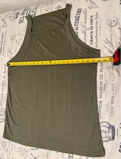 Olive Green Tank Top XL