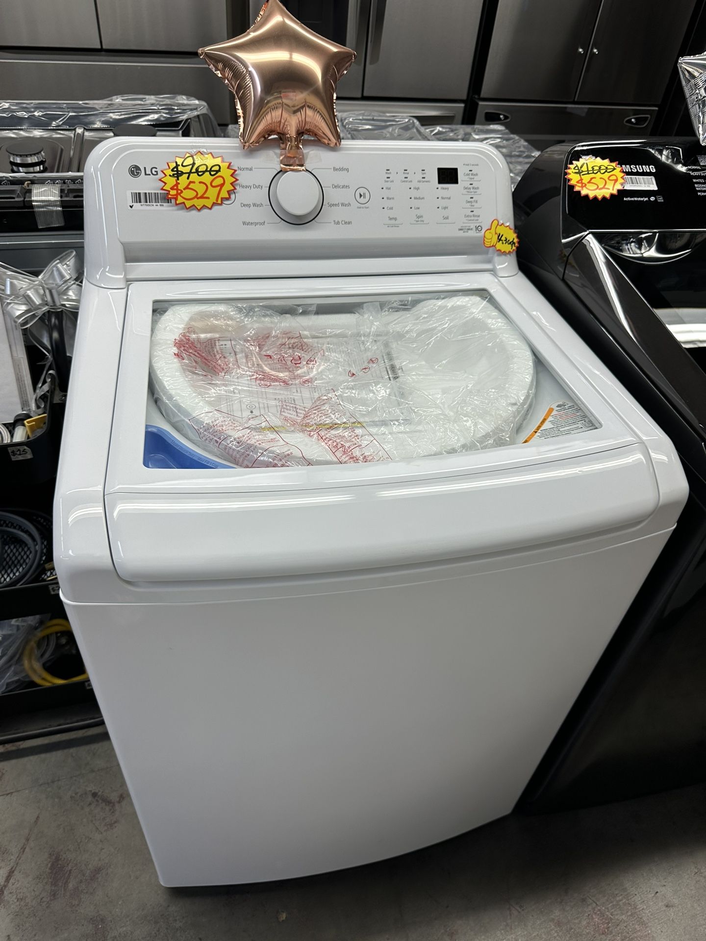 4.3 Cu. Ft. Top Load Washer in White with 4-Way Agitator