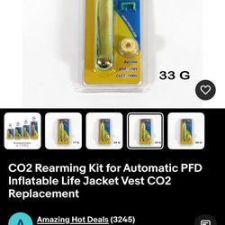 33g co2 tank for life jack or ect 