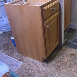 Free,Base cabinet 34 1/2 inches tall by 18 inches wide by 24 inches deep