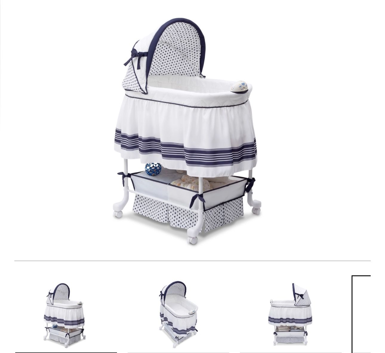 Delta Children Smooth Glide Bassinet