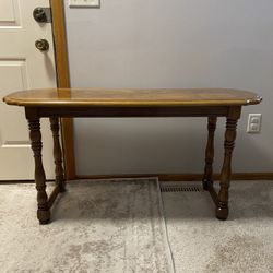 Dark Brown Wooden Low Console Table/Bench