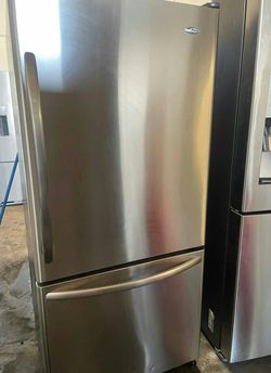 Amana Bottom Freezer Stainless Steel