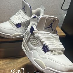Jordan 4s metallic purple