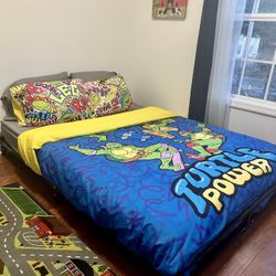 QUEEN BED FRAME AND MATTRESS