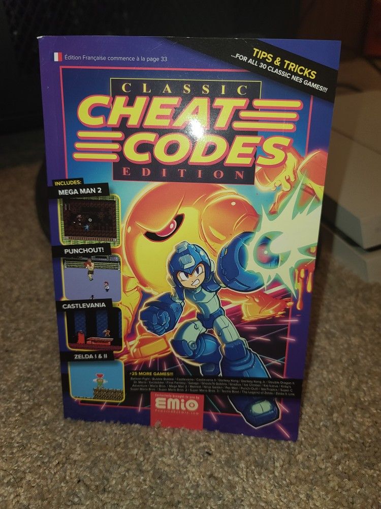 NES Classic Edition Extension Tips and Tricks cheat code book.