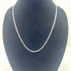 Silver Figaro chain