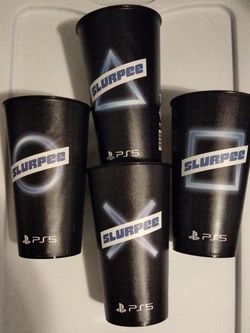 Playstation 5 Promotional Slurpee Cups 