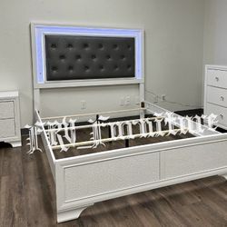 QUEEN BED FRAME WITH MATTRESS 