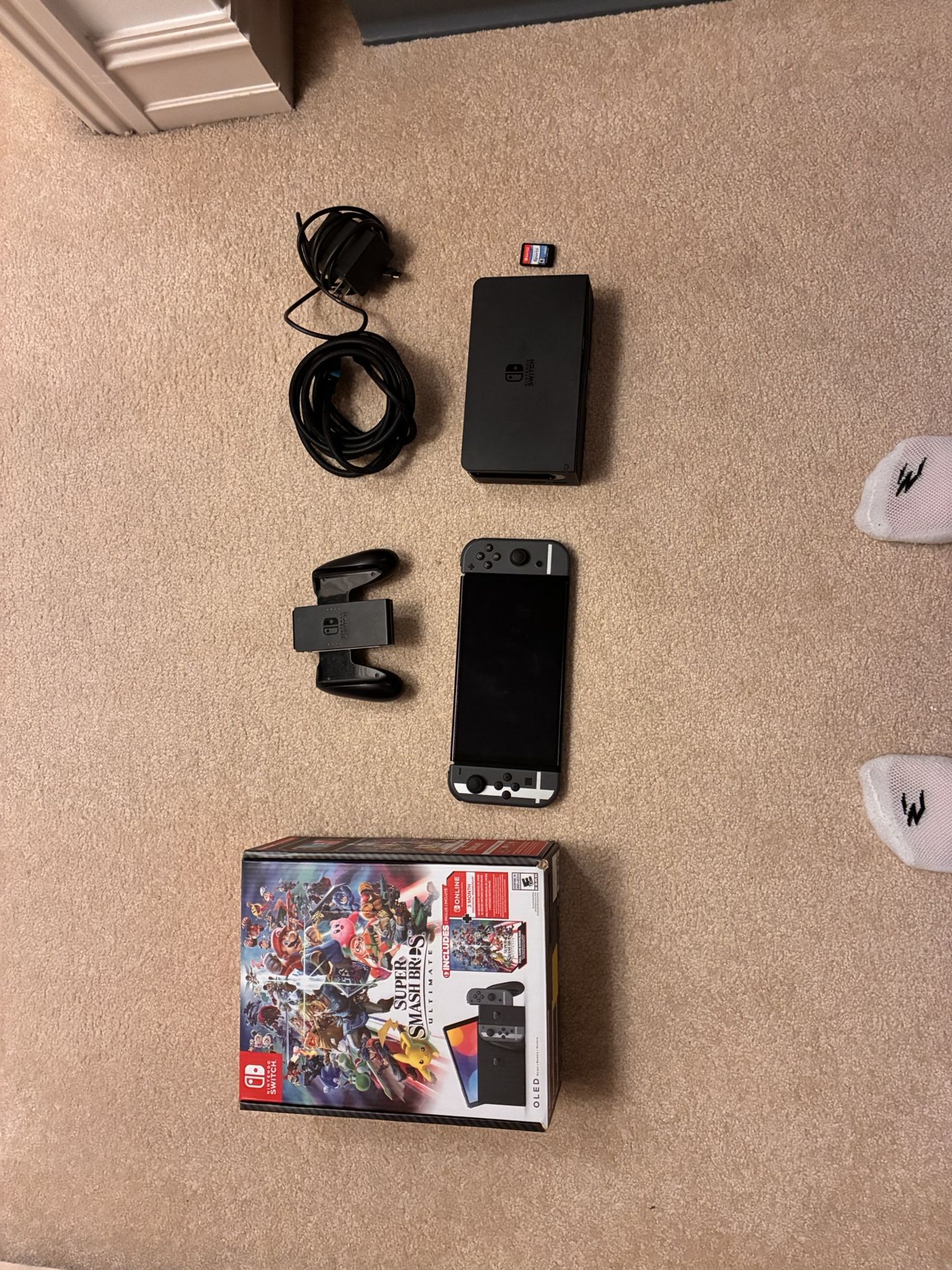 Nintendo Switch Smash Bros Edition Oled With Original Box