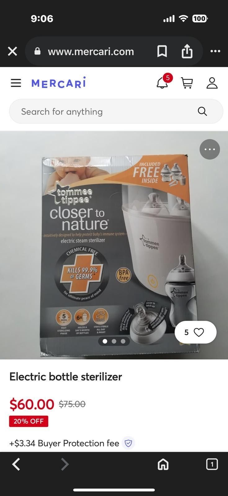 Electric Bottle Sanatizer 