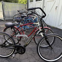 Men’s Women’s Cruisers 26” Bikes $100-250 