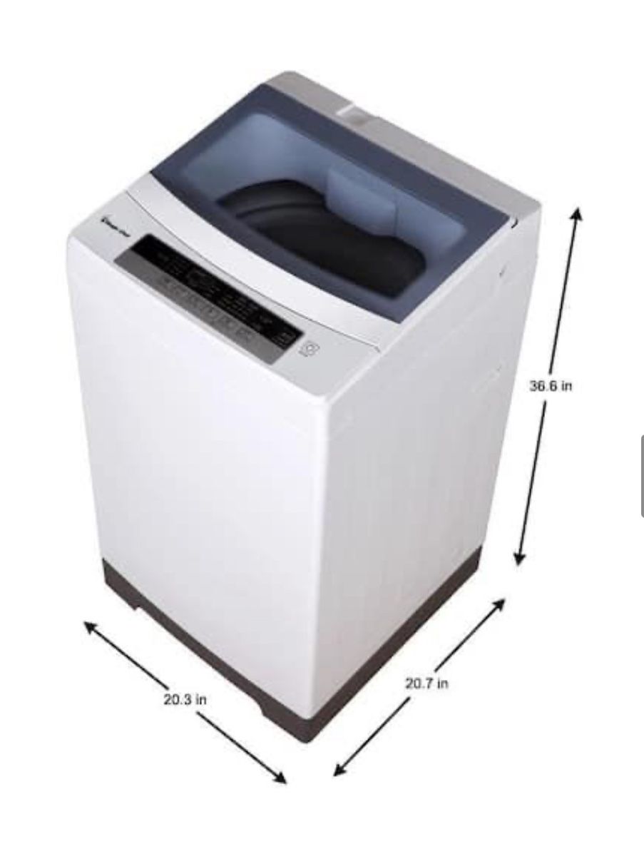 Magic Chef 1.7 cu. ft. Portable Compact Top Load Washer in White