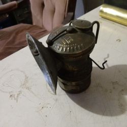 Miners Lamp Vintage Brass