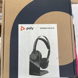 Poly Voyager Focus UC B825-M - Headset - on-ear - Bluetooth - wireless - active noise canceling 