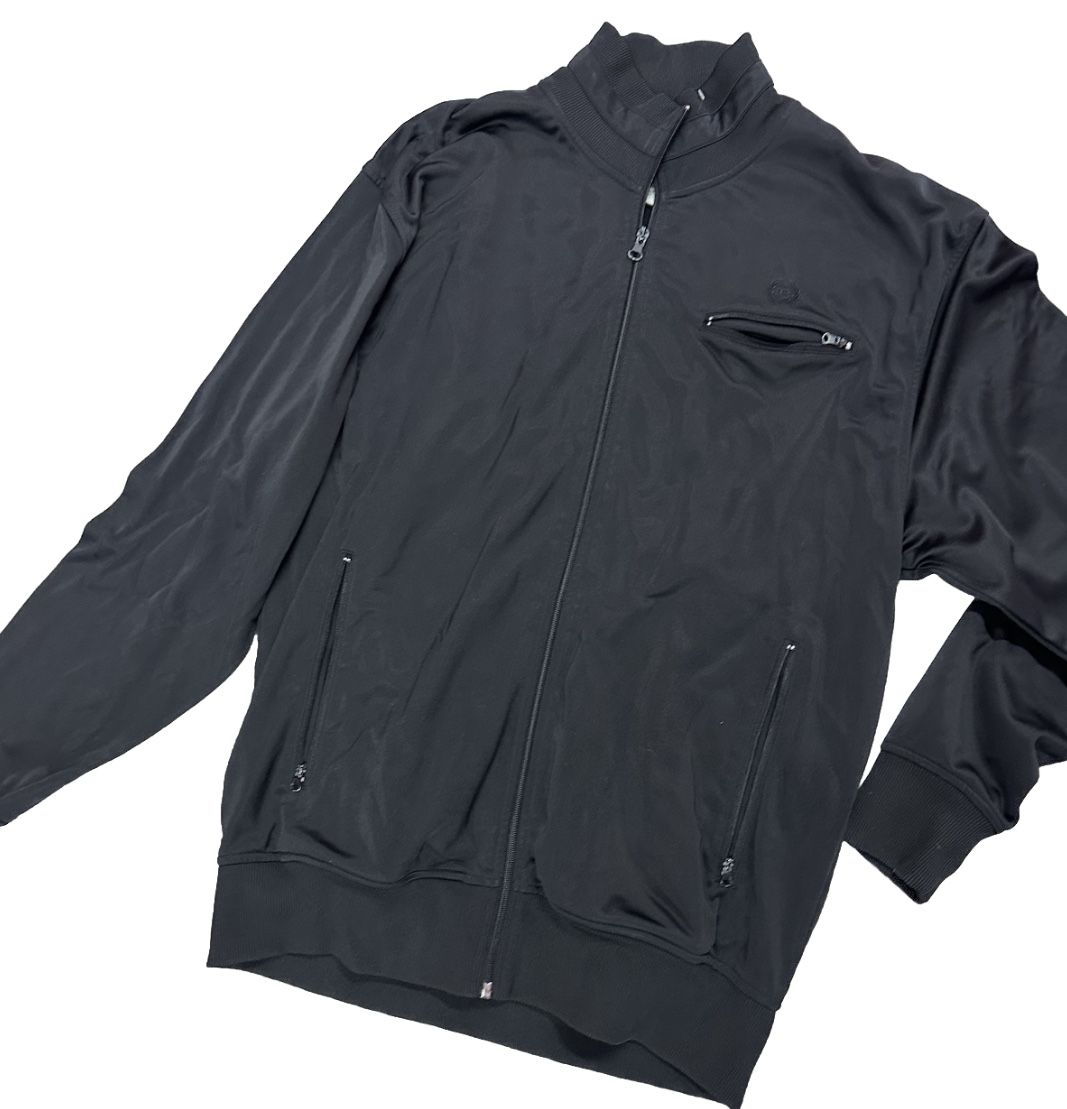 Vintage Phat Farm Track Jacket Size L Men’s Black Full Zip Excellent Condition