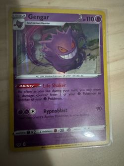 Gengar 085/202. Sword and sheild