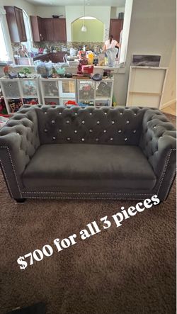 Beautiful Couch, Love Seat and Chair Set