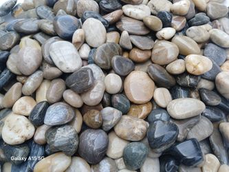 Multicolored polished pebbles 1"-2"
