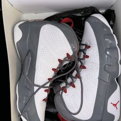 White/fire Red-cool Grey 