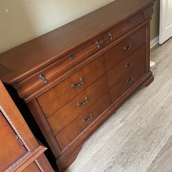 Dresser And Armoire Cabinet Set