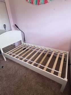 Twin-Size Bed, White, Crate & Barrel