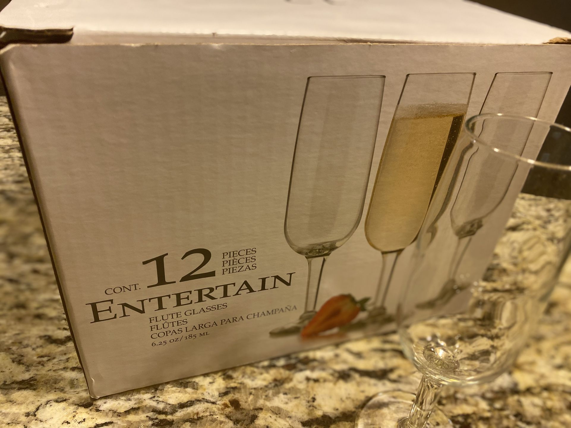 12 Piece Entertain Flute Glasses