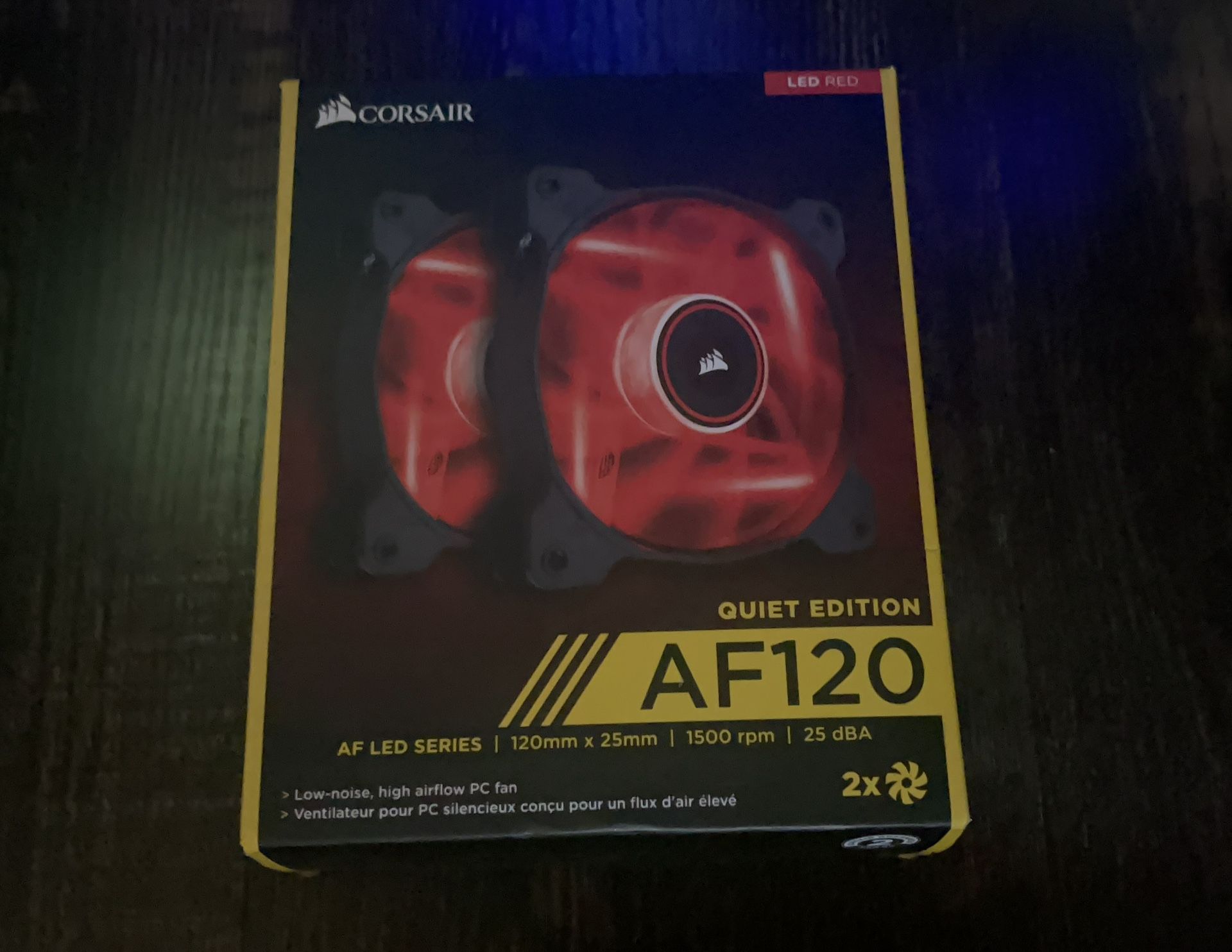 Corsair AF120 Red LED 120mm PC Case Fan