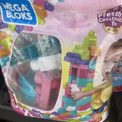 MEGA BLOKS Fisher-Price Toy Blocks Pink Big Building Bag