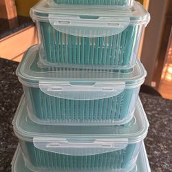 Wash Drain Basket Storage Containers Set