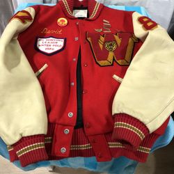 Vintage DeLong Leather Wool Jacket