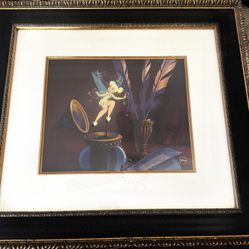 RARE Disney Tinkerbell & Snow White Cels, and Snow White & Pocahontas Sericels