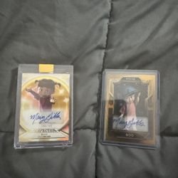 2025 Topps Chrome Pixar Gold Both Boo Mary Gibbs Gilded Autograph!