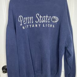 Vintage Penn State Sweatshirt Navy Blue Size XL 